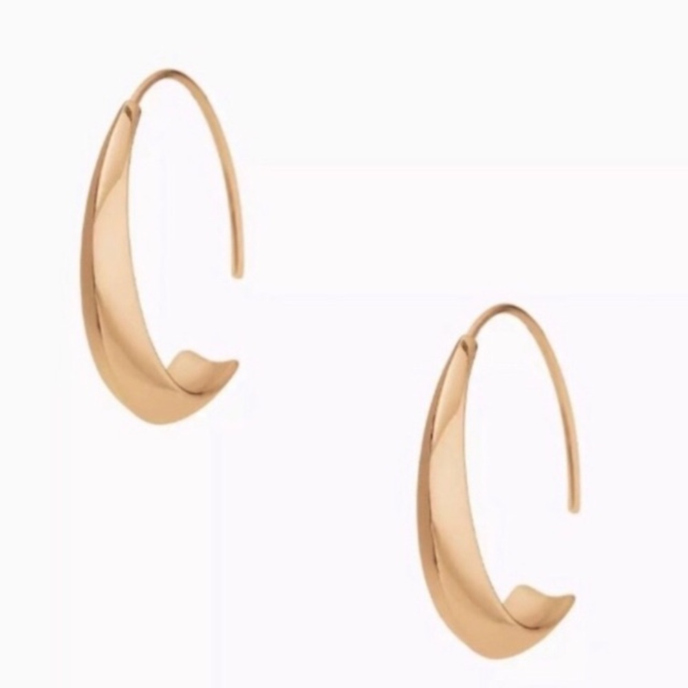 Stella & Dot Dome Hoop Earrings - Bronze
